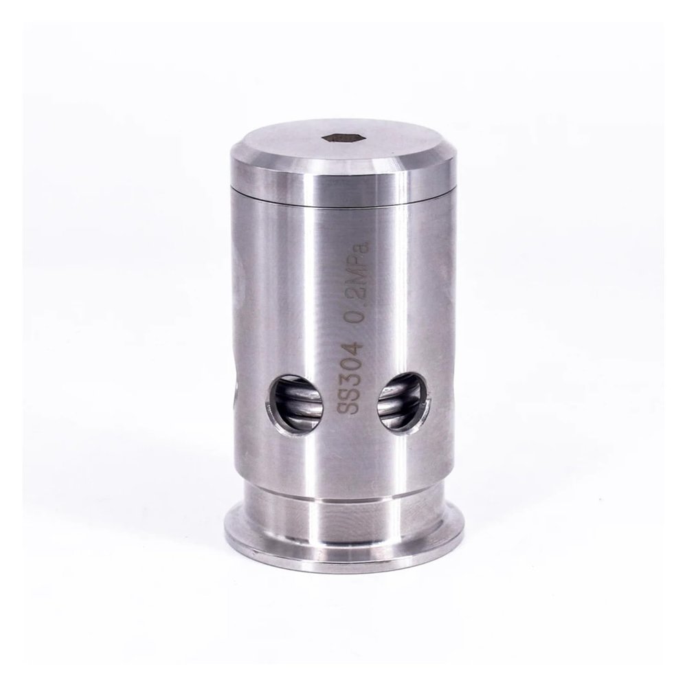 VWWJCCRO 1.5" Tri-Clamp Fixed 1 Bar/2 Bar Pressure Valve, SUS 304 Stainless Steel (2 Bar)