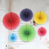 6-Piece Tissue Paper Lantern & Pom-Pom Set, Violet view 3