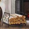 LXWKAI Outdoor Firewood Rack, Steel Log Holder with Carry Bag view 3