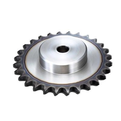 1-Pc. 08B 4-Point Chain Sprocket, 45# Steel, 12/13/14/15/16/17/18/19/20/21/22/23/24/25T, Industrial Chain Sprocket with Top Wire (4 Points, 27T)