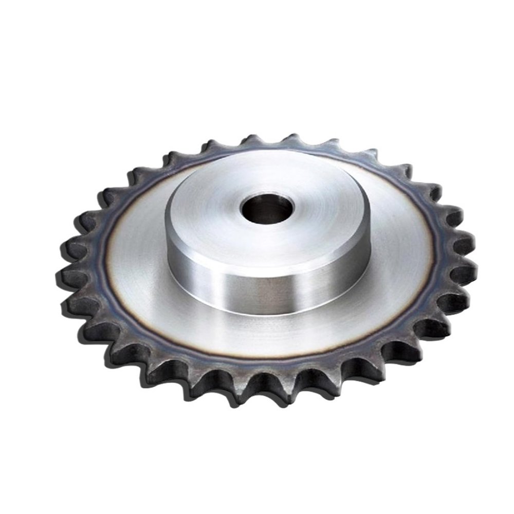 1-Pc. 08B 4-Point Chain Sprocket, 45# Steel, 12/13/14/15/16/17/18/19/20/21/22/23/24/25T, Industrial Chain Sprocket with Top Wire (4 Points, 27T)