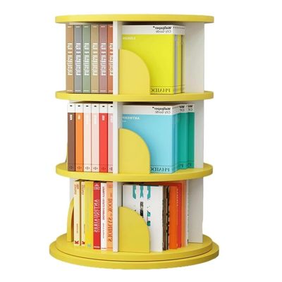 forestalk 3-Tier Rotating Bookcase, Yellow