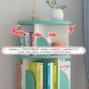 forestalk 3-Tier Rotating Bookcase, Yellow view 3