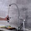 RFXOGTYFZ High-Arc Brass Kitchen Spring Faucet with Pull-Out Spray Head view 2