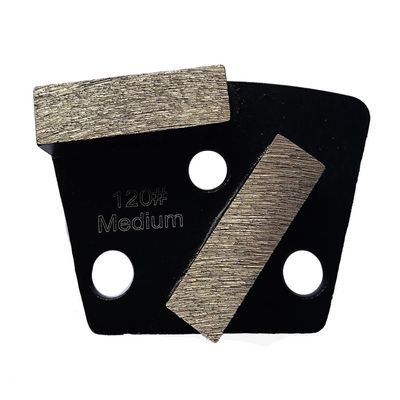Trapezoidal Sintered Diamond Segment Grinding Block for Epoxy-Hardened Terrazzo Concrete Floors, 120 Grit