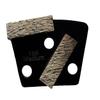 Trapezoidal Sintered Diamond Segment Grinding Block for Epoxy-Hardened Terrazzo Concrete Floors, 120 Grit view 2