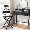 Extra-Tall Folding Makeup Artist Chair with Headrest, Portable Director's Chair, 136 kg Capacity view 2