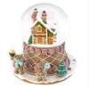 Gingerbread House Snow Globe with Musical Movement, Snow Effect and On/Off Switch, 16 cm view 1
