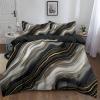 CozyRest Black Reversible Duvet Cover Set, 200 x 200 cm, 3-Piece Nordic Style view 3