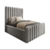 DomiMeble DomoHome Mona VII Upholstered Bed, 140 x 200 cm, Ash view 2
