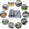 WLRHGl Gray Tarp Cover, 0.5 x 25.5 m, with Eyelets and Reinforced Corners, WLR010 view 4