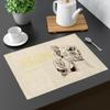 Linen-Style Placemats, The Secret of Change Socrates Quote, 40 x 28.5 cm, Set of 4 view 2