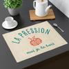 Linen-Look Placemat “La Pression Je la Bois” Apéro Bar Beer Pint, Large Format 40 x 28.5 cm view 2