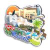 QUWSNE Muscat Oman Refrigerator Magnet, 3D Travel Souvenir with Classic Landmarks view 2