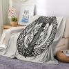 Kids' Cozy Blanket 130 x 150 cm, Sherpa-Style Fleece, Viking Hammer Pattern view 2