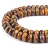 DIQIO Natural Stone Beads for Jewelry Making, 8 x 5 mm, Yellow Tiger Eye view 1