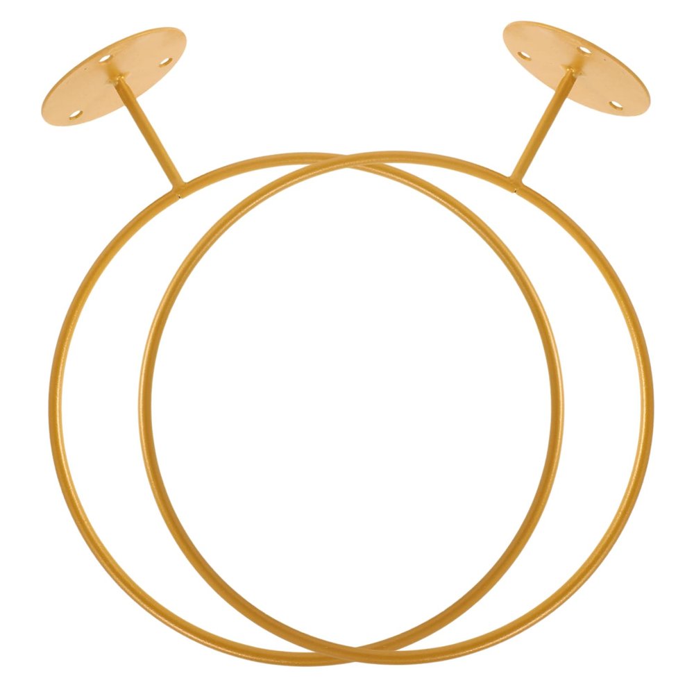 Supvox 2-Piece Iron Ball Holders for Basketball and Soccer, Gold