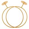 Supvox 2-Piece Iron Ball Holders for Basketball and Soccer, Gold view 1