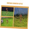 PAMINGONO Brown Iron Tulip Garden Stake for Outdoor Areas view 3