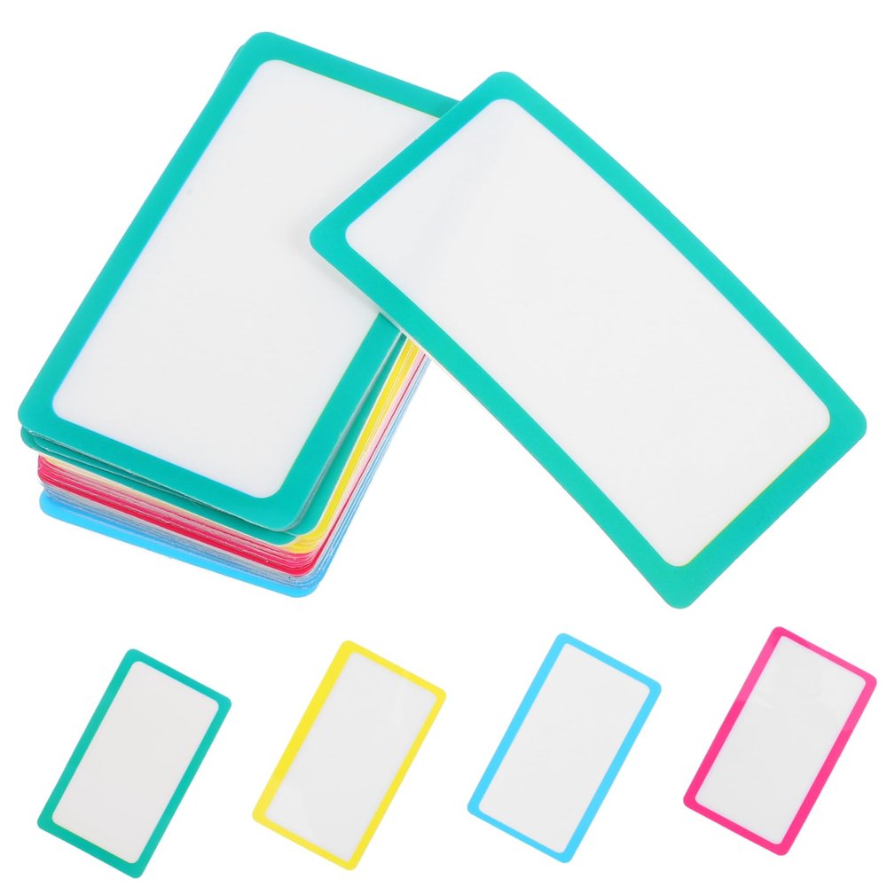 Reusable Dry-Erase Labels, 20 Count, with Nano Adhesive