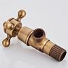 AUNANGLJSCS Stainless Steel Retro Angle Valve, Antique Brass Triangle Water-Control Valve, 1/2 x 1/2, Light Gray view 4