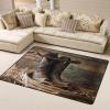 Cowboy Rug with Black Hat and Western Boots Print, Plush, 160 x 121.9 cm view 2
