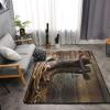 Cowboy Rug with Black Hat and Western Boots Print, Plush, 160 x 121.9 cm view 4