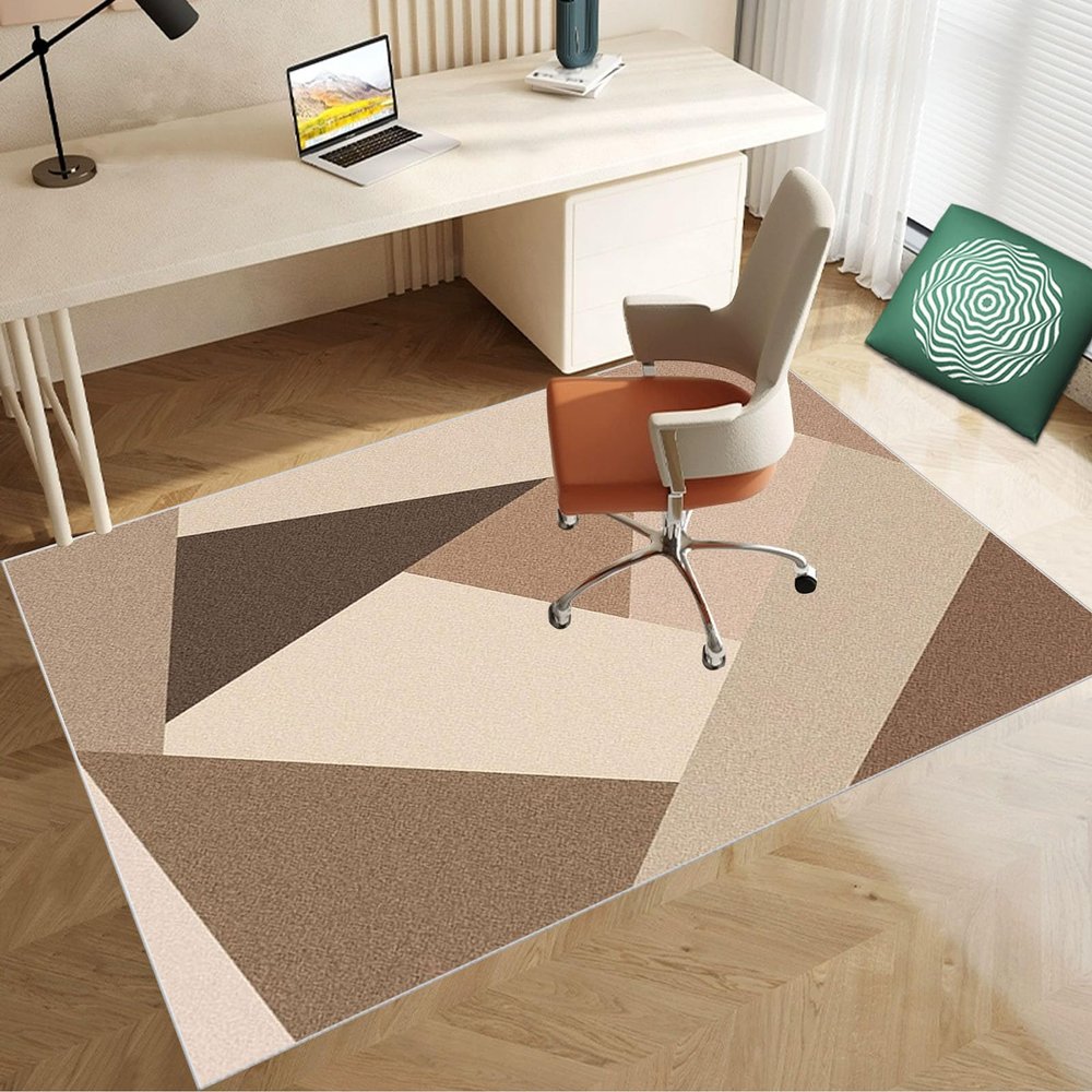 100 x 120 cm Office Chair Floor Protection Mat, Scratch-Resistant, Anti-Slip
