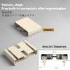 Ceiling-Mounted Double Curtain Track, 5.2 m, Heavy-Duty Aluminum Track for Room Dividers, White/Champagne, Extendable 1–6 m view 4