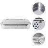 Stainless Steel Box with Lid, 1 Piece, Silver, Sterile Container view 2