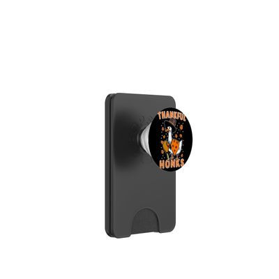 Thankful Honks Funny Thanksgiving Duck PopSockets PopWallet for MagSafe