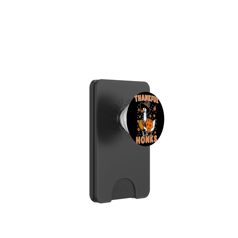 Thankful Honks Funny Thanksgiving Duck PopSockets PopWallet for MagSafe