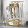 GJVBGA Double-Rail Garment Rack, 120 cm, Black view 3