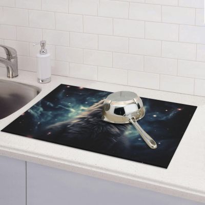Large Microfiber Dish Drying Mat, 45.7 x 61 cm, Non-Slip