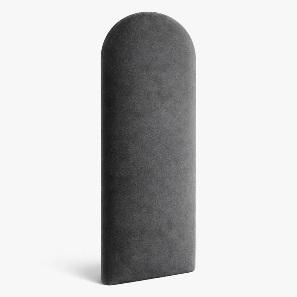 Angelo Wall Upholstered Panel, 3D Bed Wall Panel, Fence Graphite, 100 x 15 cm
