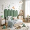 Angelo Wall Upholstered Panel, 3D Bed Wall Panel, Fence Graphite, 100 x 15 cm view 2