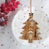 Orange Cats Christmas Wooden Ornaments, Christmas Tree Hanging Decorations view 3