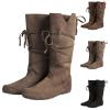Men's Medieval Pirate Costume Boots – Faux Leather Renaissance Steampunk Gothic view 4