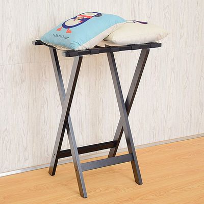 GMWARDDF Folding Solid Wood Hotel Luggage Rack