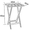 GMWARDDF Folding Solid Wood Hotel Luggage Rack view 2