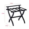 GMWARDDF Hotel Luggage Rack, Folding Suitcase Stand, Solid Wood, Size B Star view 3