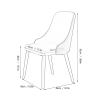 ZONABSQQ Set of 6 Modern PU Leather Dining Chairs view 2