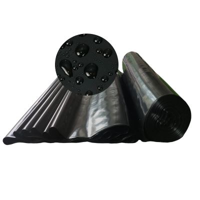 0.5 mm HDPE Pond Liner, Fish- and Plant-Friendly, UV- and Weather-Resistant, Black, 1 x 1 m