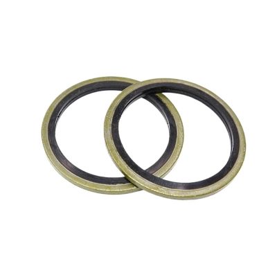 6/8/10/12/14/16–60 mm Bonded Metal-Rubber Sealing Washer for Drain Screws, Fits M6/M8/M10/M12/M14/M16–M60, Combined Washer Sealing Ring (M48, 2 pcs)