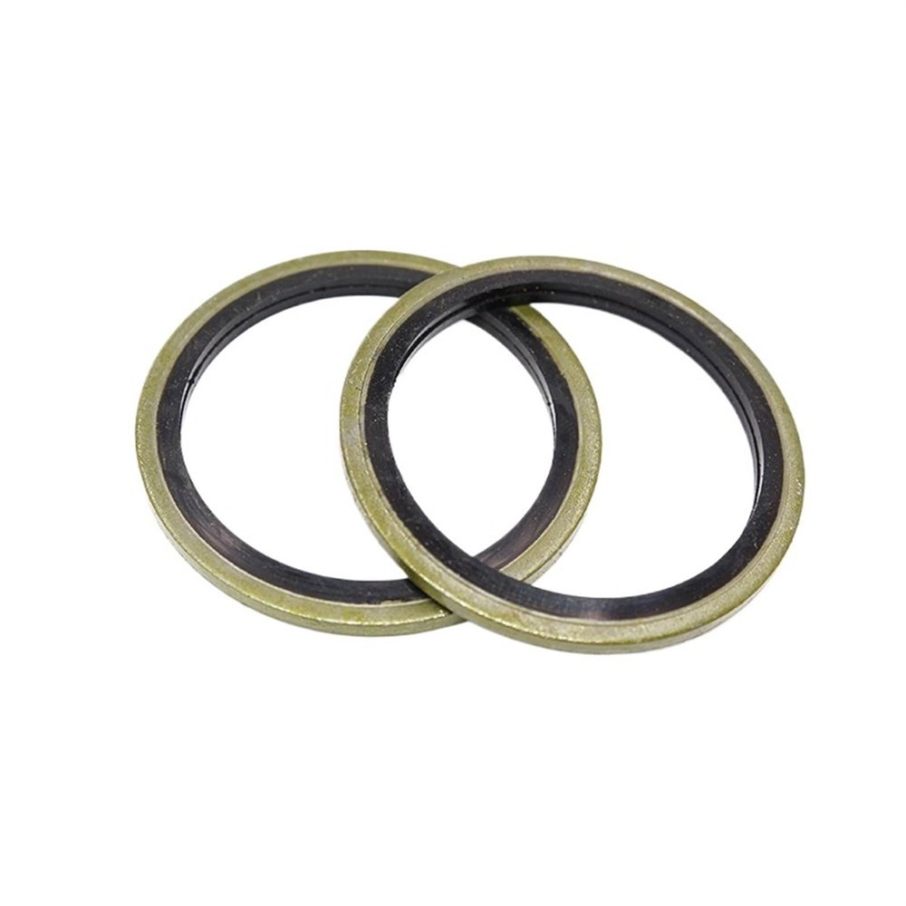 6/8/10/12/14/16–60 mm Bonded Metal-Rubber Sealing Washer for Drain Screws, Fits M6/M8/M10/M12/M14/M16–M60, Combined Washer Sealing Ring (M48, 2 pcs)