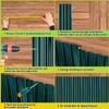 Ansobea 12-Pack Green Trapezoidal Metal Roof Panels, 129 x 46 cm, 7 m Coverage view 4