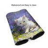 BEIJUYHU Felt Desk Mat, 800 x 400 x 3 mm XXL Mouse Pad, Flower Cat 8-3 view 3