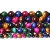 72-Piece 10 mm AAA Natural Multicolor Tiger's Eye Gemstone Beads, 2 Strands view 3