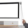 BGBZHMMEE 40/50/60-Inch Portable Projector Screen, 4:3/16:9 HD 4K Roll-Up Screen, Indoor/Outdoor (40-Inch 16:9) view 1