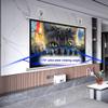 BGBZHMMEE 40/50/60-Inch Portable Projector Screen, 4:3/16:9 HD 4K Roll-Up Screen, Indoor/Outdoor (40-Inch 16:9) view 4